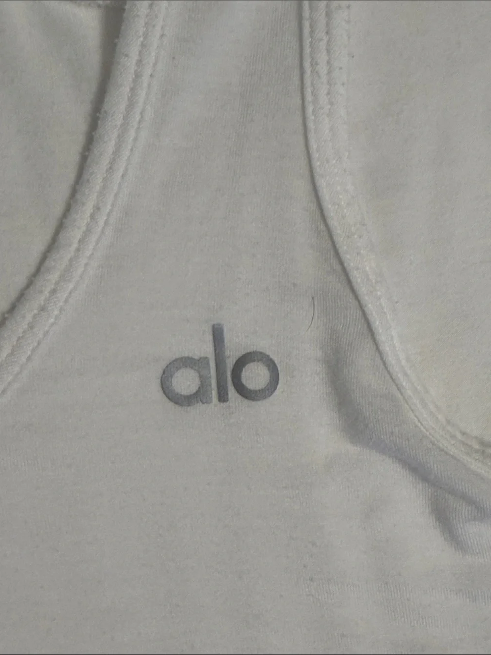 ALO Yoga White Racerback Tank